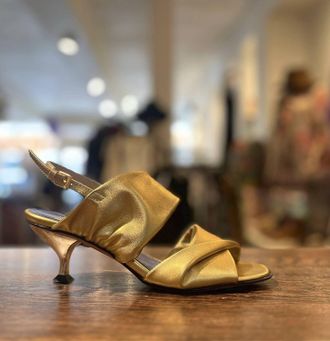 Amalfi By Rangoni Tirana Twisted 2Band Sandal - Medium Width In Gold