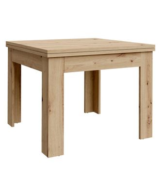 Home Heavenly Mesa cuadrada extensible 95x95 cm color roble artisan