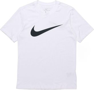 Nike Mens Nike As Nsw Tee Icon Swoosh Casual Sports Round Neck Short Sleeve White T-Shirt DC5095-100