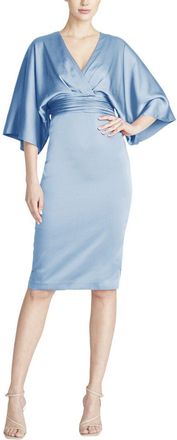 Theia Kimono Satin Cocktail Dress