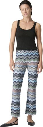 Missoni Snake-pattern Chevron Viscose Flared Trousers in Green& Brown at Nordstrom, Size 38 It