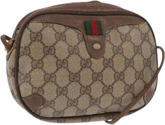 Gucci Pre-owned Plastic Cross Body Tas - Dames - Vintage Schoudertas - Beige - ONE Size - Vintage