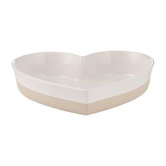 Mason Cash Rustic Charm Heart Oven Dish, 11 Stoneware Baking Dish with Embossed Design in Beige at Nordstrom