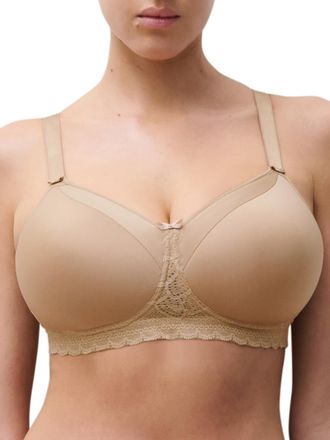 Chantelle Womens Speciality Absolute Comfort Pocketed Bra - Beige Polyamide - Size 36D