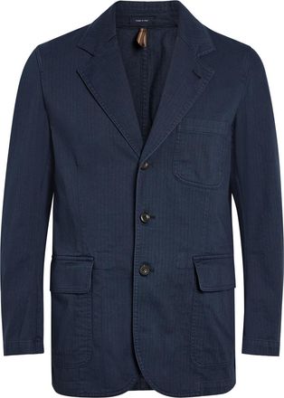 Drake's Drakes Herringbone Cotton-twill Jacket - Navy - 48 (UK38 / M)