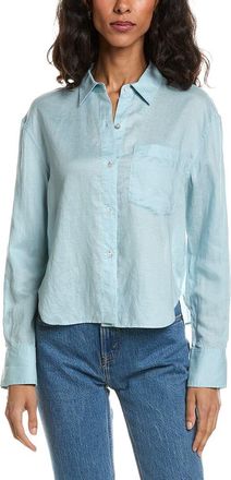 Theory Linen-Blend Boyfriend Shirt