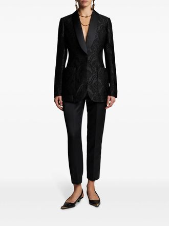 Etro Zwarte Jacquard Blazer