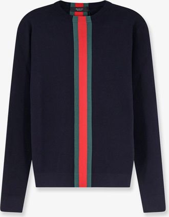 Gucci Maglia in cotone con intarsio Web frontale - GUCCI - gender_Man