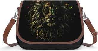 Generic Rasta Lion Crossbody Bags for Women Shoulder Messenger Bag Purse Handbags