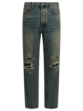 Maison Margiela Distressed jeans met rechte pijpen