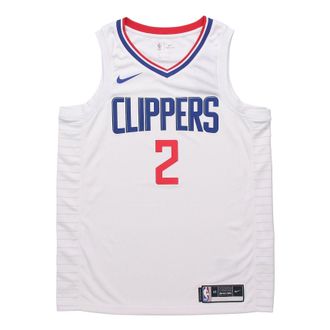 Nike NBA Quick Dry Sports Basketball Jersey/Vest SW Fan Edition 2020 Season Los Angeles Clippers Leonard 2 White CW3594-100