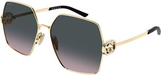 Gucci GG2163S 002 Womens Sunglasses Size 61 - Free RX Lenses - Free RX Lenses
