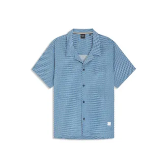 BOSS Regular-fit shirt with all-over print