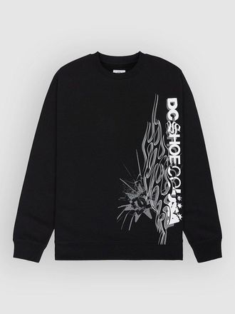DC Side Flame Crew Sweater schwarz