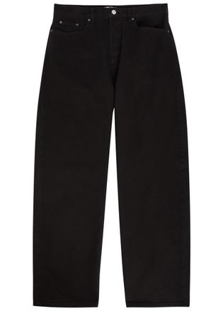 Frame Denim The Baggy Wide-leg Jeans - Black - 36 (W36 / XL)