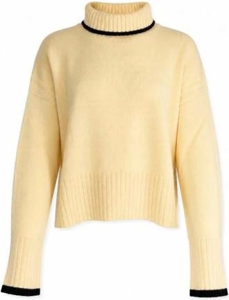 Pinko Pinko, Truien & Vesten, Dames, Beige, M, Wol, Falkland Turtleneck Trui