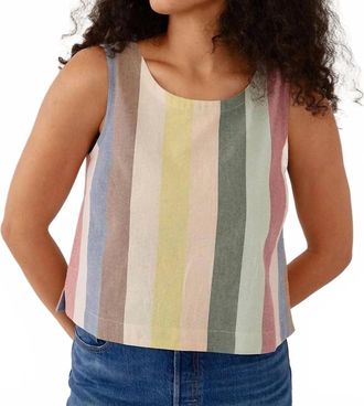 Mata Traders Neko Tank Top In Vintage Rainbow