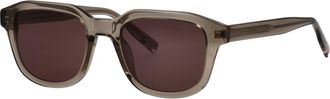 Tom Tailor Sonnenbrille TOM TAILOR Modell 676003, Herren, grau transparent, leicht transparent, Sonnenbrillen Sonnenbrille, Form Karree/Soft, Logoschriftzug auf 