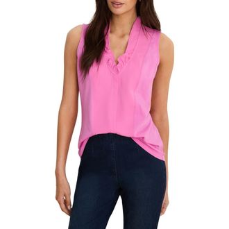 Nic+Zoe Ruffle Around Tank in Crocus at Nordstrom, Size Xx-Large