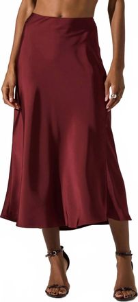 Astr Windey Skirt In Red