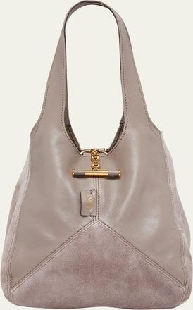 Chlo&eacute; Balloon Patchwork Leather & Suede Tote Bag