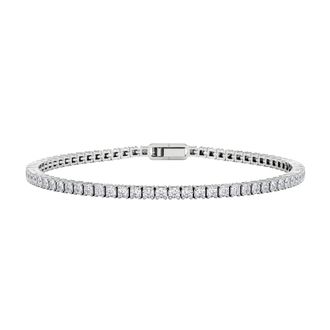 The Diamond Store Lab Diamond Tennis Bracelet 3.00ct in 925 Silver