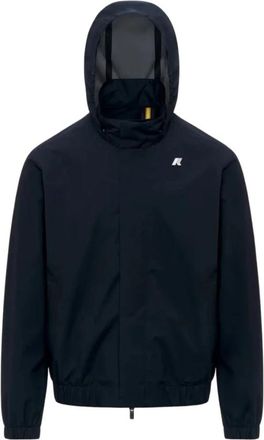 K-Way Jassen - Heren - Regenjassen - Blauw - 2XL - Polyester - Jassen