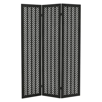 ML Design Ml-design Separador De Ambientes Plegable, Biombo Divisor Con 3 Paneles