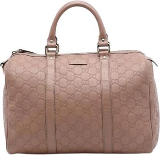 Gucci Pre-owned Joy Boston Bag - Dames - Vintage Handtas - Bruin - ONE Size - Leer - Vintage