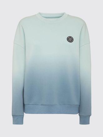 Plein Sport Abstract Print Jersey Sweatshirt with Dropped Shoulders