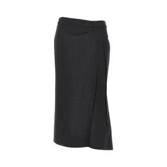 Victoria Beckham Pressed flannel midi skirt Woman 10