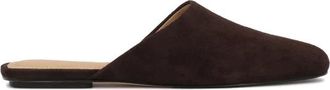 Kazar Full-front Suede Mules - Dames - Slip ons - Bruin - 35 EU - Leer - Schoenen