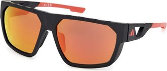 adidas Gespiegelde Mat Zwart Zonnebril - unisex - Zonnebrillen - Zwart - 61 MM - Accessoires