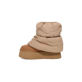 UGG Classic Mini Dipper Puffer Boot - Heren - Schoenen - Bruin - Maat: 37 EU Leer
