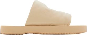 Burberry Nappa Leather EKD Slab Slides, Brand Size 40 ( US Size 10 )