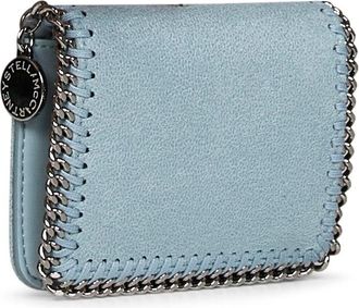 Stella McCartney Womens Bi-Fold Wallet Falabella Light Blue Polyester & Purses