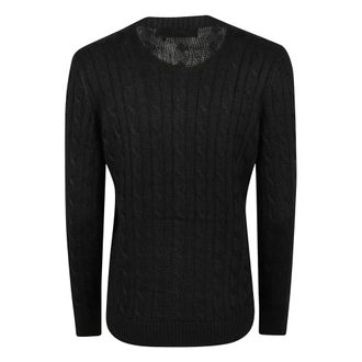 Ralph Lauren Kabelgebreide Katoenen Vest - Dames - Vesten - Zwart - XS - Katoen - Truien & Vesten