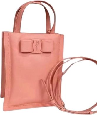 Ferragamo Pre-owned Tote Bags, female, Pink, Size: ONE SIZE Pre-owned Tote Bag