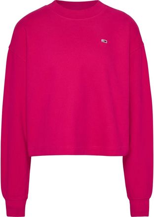 Tommy Jeans Gezellig Fuchsia Sweater - Dames - Sweatshirts - Roze - S - Katoen - Hoodies & sweatvesten