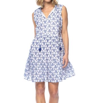 Tolani Hailey Dress In Navy