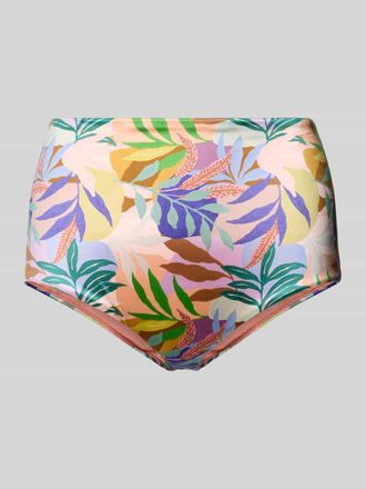 Dorina High Waist Bikinihose im Allover-Look Modell BAHIA in Lila, Gr&ouml;&szlig;e XXL