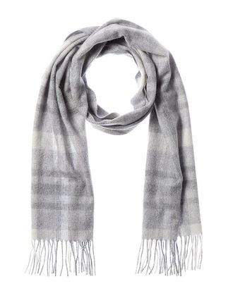 Amicale Cashmere Exploded Plaid Cashmere Scarf