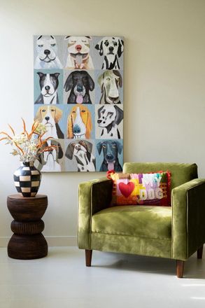 Kalalou 12 Emotional Dogs Acrylic Painting