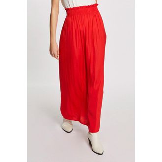 Morgan Lange soepele rok met een elastische taille