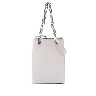 Fendi Pre-owned Vintage Satchel - Dames - Vintage Shopper - Wit - ONE Size - Leer - Vintage