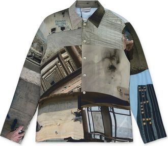 Serapis PIRAEUS TOWER BEIGE/GREY BLOUSE