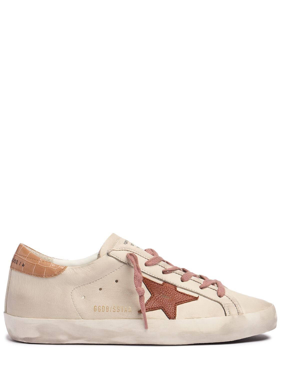 Golden Goose: Brown Leather Sneakers now up to −33% | Stylight