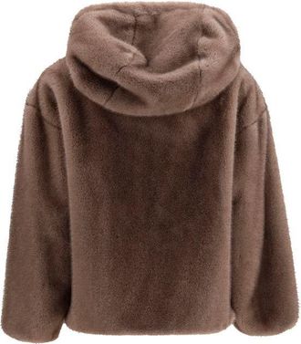 Herno Womens Brown Polyester Full-Length Jacket Clothing