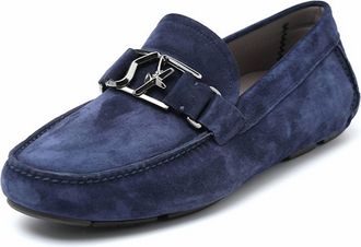 Ferragamo Mens Casual Slip On Loafer In Blue
