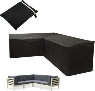 OEM Housse Canap&eacute; DAngle - Polyester 210t Imperm&eacute;able Anti Uv - Pour Meubles Ext&eacute;rieurs En Rotin Ou R&eacute;sine - 270x270x90 Cm - 1 Pi&egrave;ce